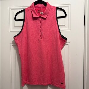 Nike Women's Bandon Dunes Hot Pink Sleeveless Golf Top - NWOT
